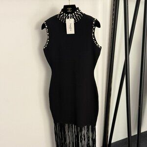 Sandro knitted vest dress
